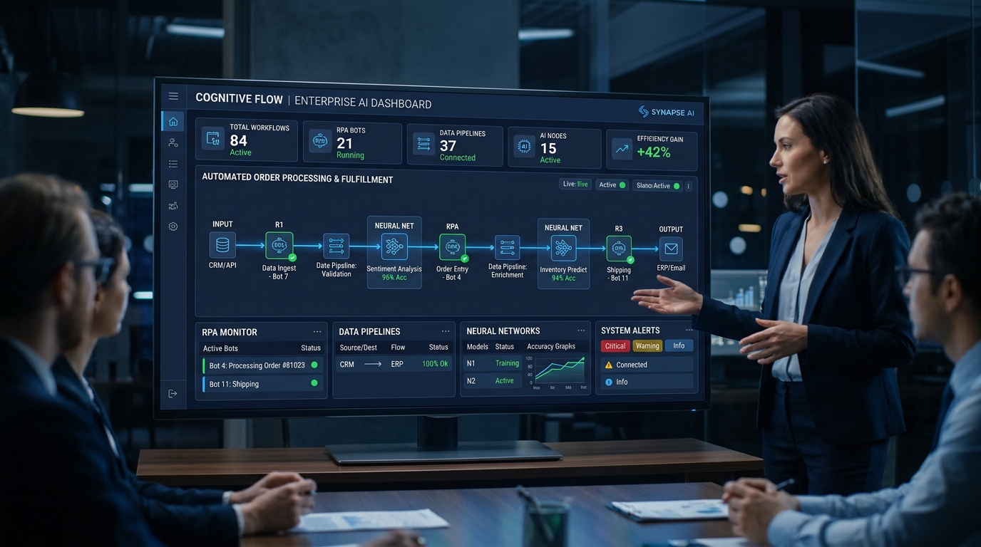 Custom Enterprise AI and Robotic Process Automation Architecture