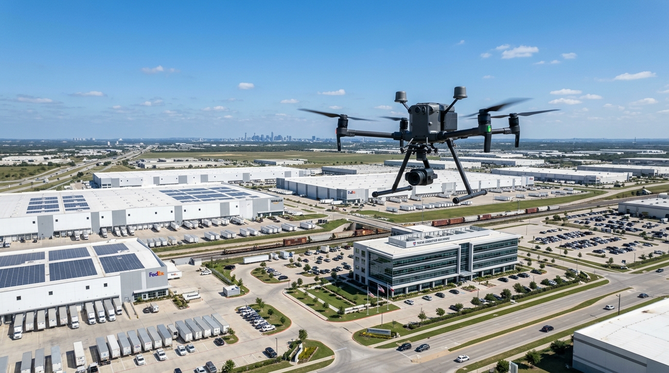Commercial Drone Filming and Aerial Facility Inspection by Texas IT & More